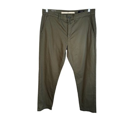 Banana Republic Me's Lived-In Chino 34x32 Olive Excellent Slim Fit Pants