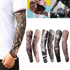 6pc Tattoo Cooling Arm Sleeves Cover Basketball Golf Sport UV Sun for Men Women