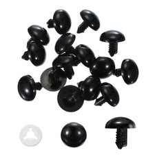 24mm Safety Eyes 20Pack Plastic Craft Eyes with Protective Film Black