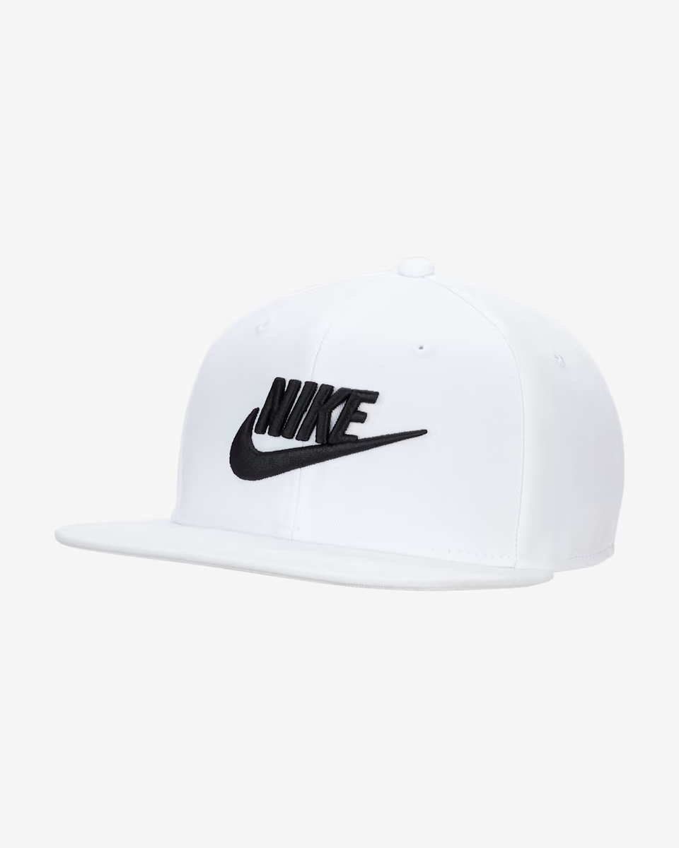 Nike Dri-FIT Pro Cap Structured Futura Unisex Hat White Size S/M