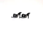 Vintage Barbie Doll - BLACK Open Toe Shoes (JAPAN)