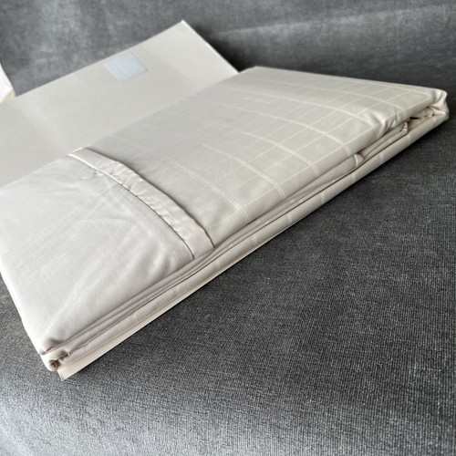 Dreams & Drapes Duvet Set ‘Hamilton’ Single Cream Plain & Textured Polycotton - Picture 13 of 16