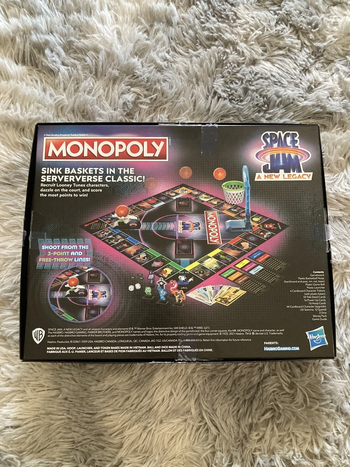 Space Jam A New Legacy LeBron James Monopoly Tune Squad Exclusive Board Game - Image 2 of 4