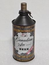 Vintage Canadian Ace Extra Pale Chicago Cone Top Beer Can Pelican Lighter