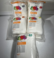 Fruit of the Loom Boy Tank WHT Pk of 5 Cotton X2 Eversoft Breathable XS S M L XL