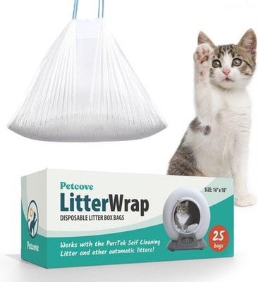 PetCove Cat Litter Box Liners LitterWrap for Automatic Box