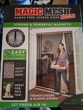 Magic Mesh Doppeltür - Freisprecheinrichtung starke und leistungsstarke magnetische Sichtschutztür