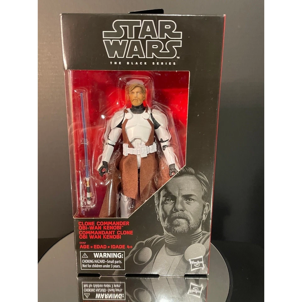 孩之宝星球大战黑色系列克隆指挥官欧比旺·克诺比·沃尔格林独家 — 第 2/4 张图片