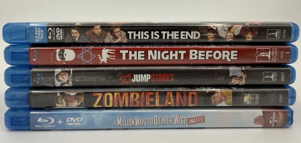Blu-Ray Lot 21 JUMP STREET Zombie Land THIS IS THE END Night Before Million Ways Foto 4 de 4