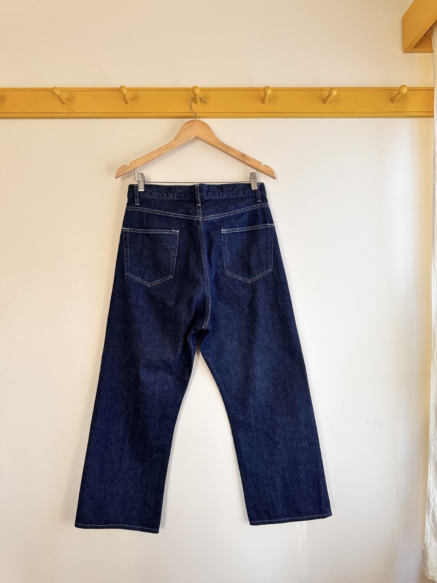 AURALEE Japan Selvedge Light Denim Wide Pants Indigo JP sz 3 32