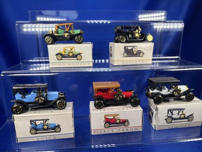 ~ Lot Of 5 ~ Readers Digest 1/64 Cars Simplex Oakland Pierce Arrow Buick Model T