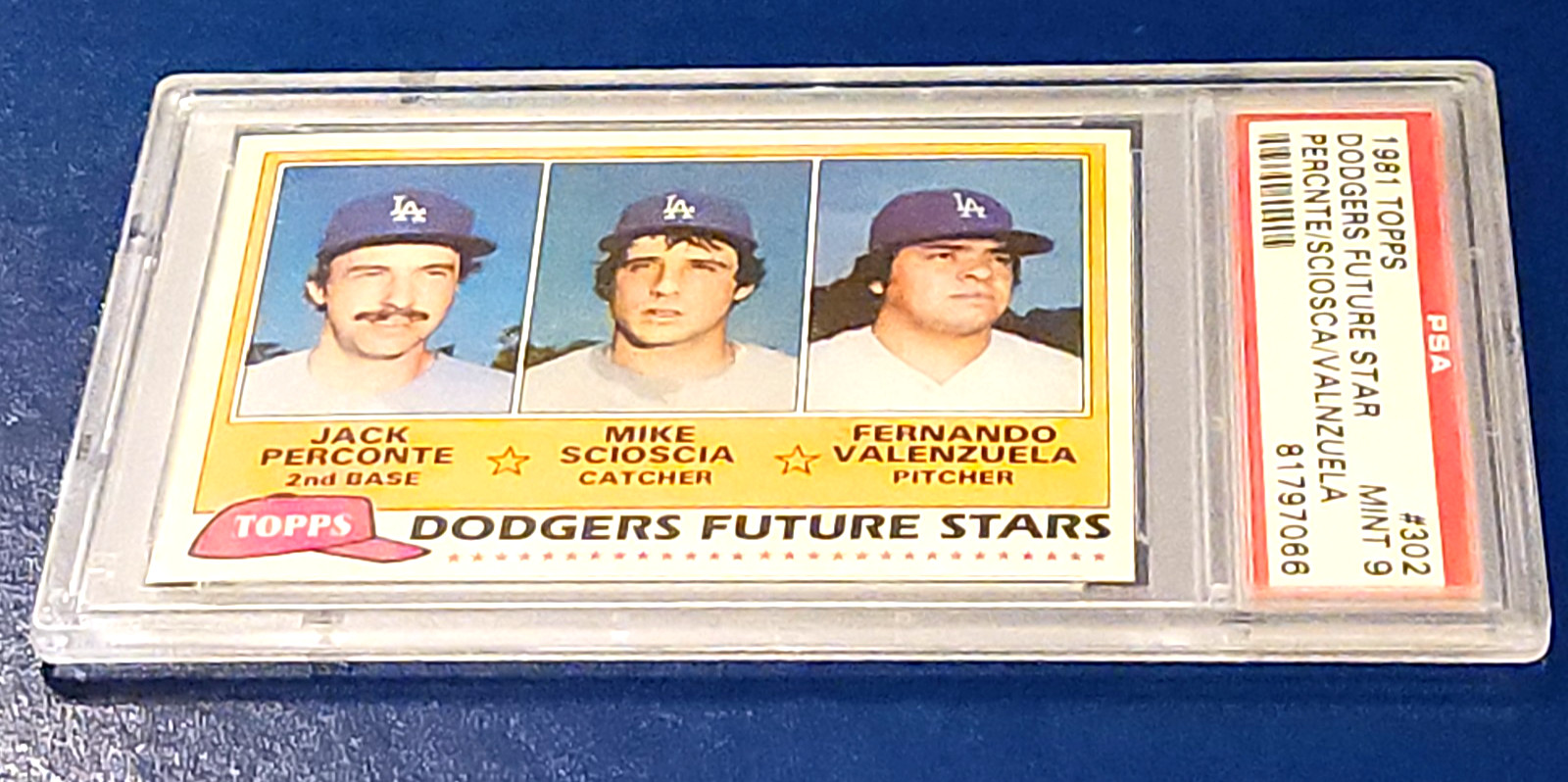 1981 Topps - FERNANDO VALENZUELA #302 - PSA 9 - None Graded Higher - Rookie