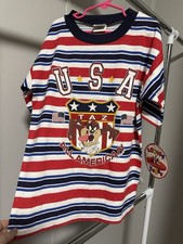 Vintage 1995 Youth T-Shirt Looney Tunes Tazmanian Devil New With Tags Size 10