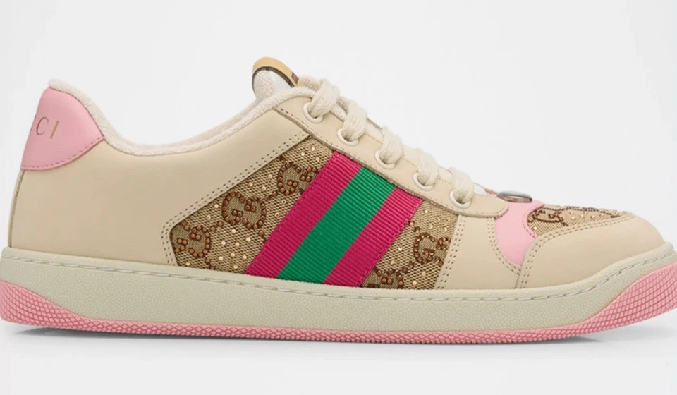 古驰女式Screener GG帆布水晶运动鞋 — 第 2/4 张图片