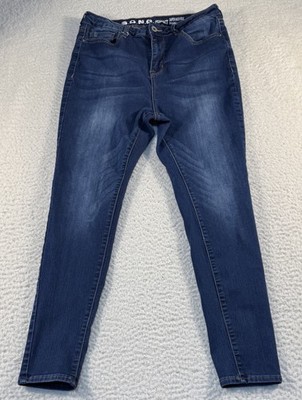 S.O.N.G. Women's Perfect Super High Rise Skinny Ankle Jeans Size 13/31 Dark Wash