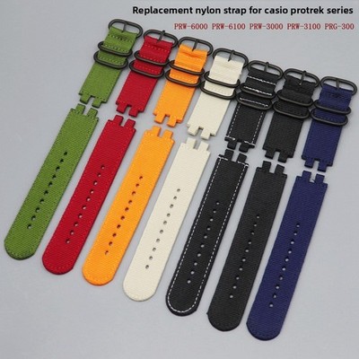 For Casio PROTREK PRW-3000310060006100Y Quality Climbing Nylon Watch Strap