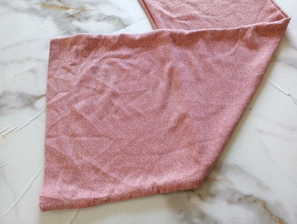 Pantalones acampanados Victoria's Secret rosa Y2K talla pequeña para mujer oro rosa elástico Foto 3 de 4