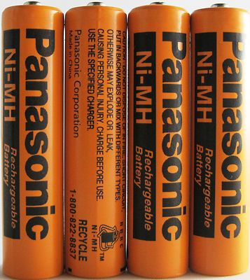 4 Pcs Panasonic Cordless Phones AAA Rechargeable Batteries NiMH 700 mah 1.2v