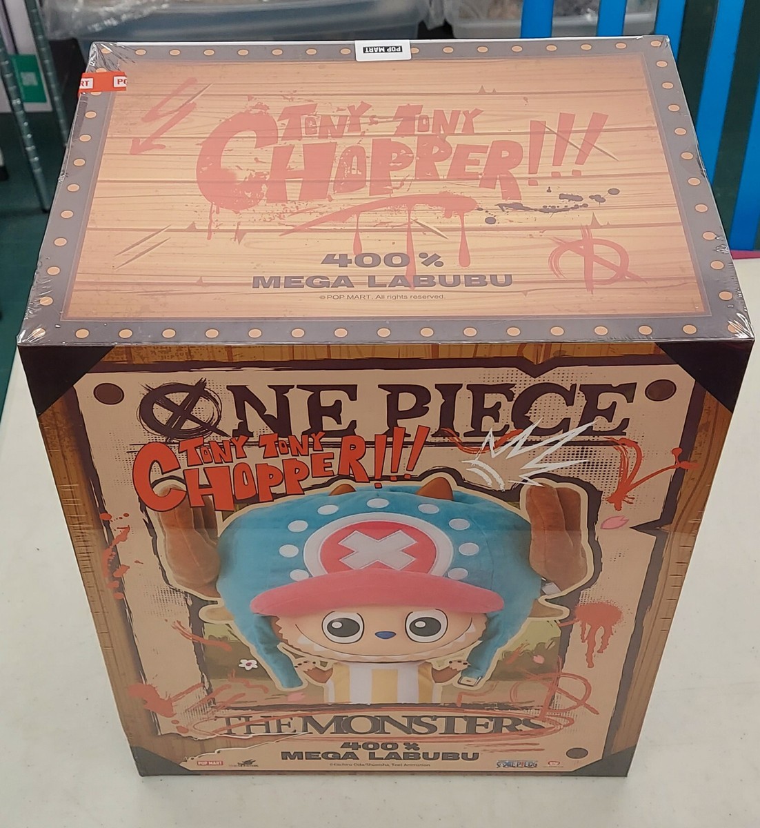 Authentic Popmart MEGA Labubu 400% TONY TONY CHOPPER ONE PIECE | eBay