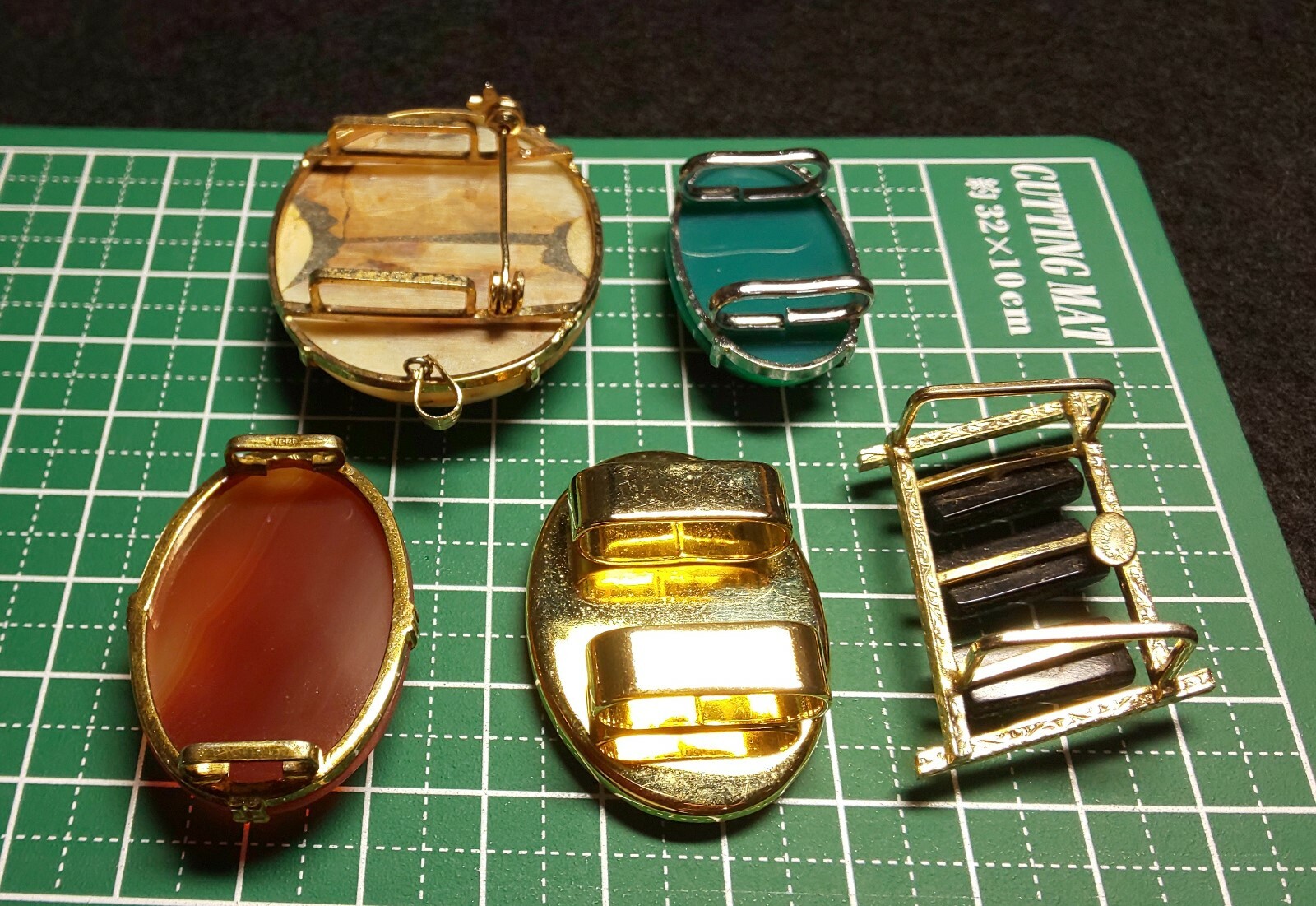 Vintage Japanese KIMONO Accessories OBIDOME 帯留め 10 types Choker top