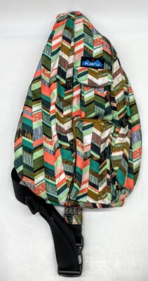 NWOT KAVU Rope Sling Compact Lightweight Crossbody Bag One Size, Sunset Blocks KAVU Rope Sling - Compact Lightweight Crossbody Bag One Size  main image 2