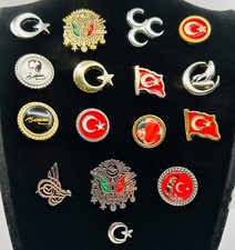 Osmanli Arma, Tugra AYYildiz, Atat&uuml;rk, Bayrak, Bozkurt, Hilal Rozet Anstecknadel