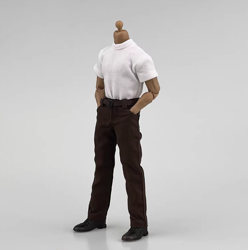 Hot Soldatini Uomo Scala 1/12 Abbigliamento Accessori Pantaloni Casual&Cintura Pantaloni - Foto 3 di 6
