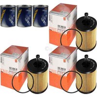 3X Original Mahle / Knecht ÖLfilter OX 556D + 3X SCT Motor Flush MotorspüLung
