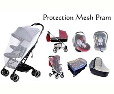 Baby Mosquito Net for Stroller-Bassinets-Cradles-Playards 3 Colors Opt Reusable