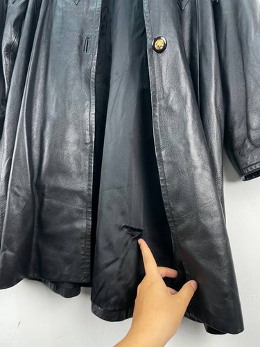 Pierre BALMAIN Half Suede Leather Button-Up Jacket Size L Vintage Paris Coat - Picture 11 of 12