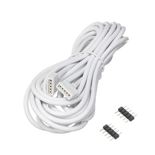 1M 5M RGB 4PIN LED tira RGBW 5PIN cable de extensión cable de conexión 5050 - Imagen 4 de 11