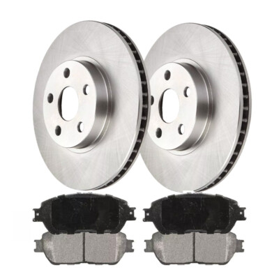 Front Ceramic Brake Pad & Rotor Kit for Avalon Camry ES300 Sienna Solara 296mm