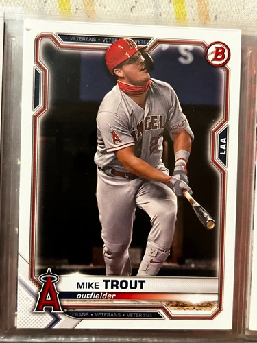 ⚾ 2021 Topps Bowman Baseball Base Card #17 Mike TROUT ⚾