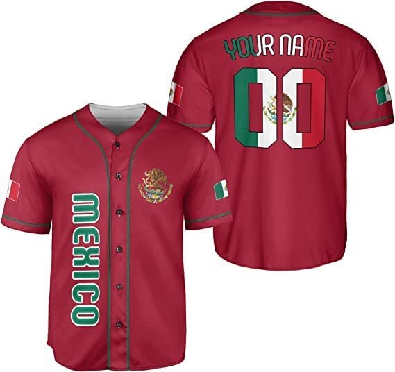 Personalized Mexico Baseball Jersey, Mexican Baseball Jersey for Men Women, Mexi eBay