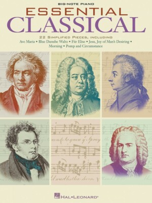 Essential Classical Sheet Music Big Note Piano Songbook NEW 000311205