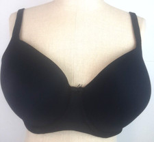 Soma RN 79984 Embraceable Coverage Black Underwired T-Shirt Bra Size 36 DD 24