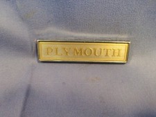 Vintage 1976 77 78 79 Plymouth Metal Trunk Lid Emblem Original Mopar Pn3811445