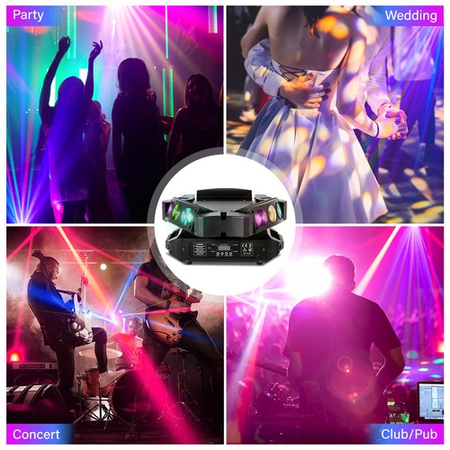 60W Spider Moving Head Light 9 RGB LED DMX DJ Stage Party Moving Beam Lighting - Picture 6 of 10