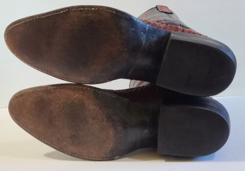 Rios Of Mercedes Vintage Schlangenleder Cowboy Western Stiefel Größe 8,5B - Bild 14 von 24