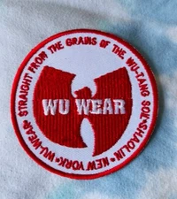 Wu Tang Wu Wear Patch - 90's old school hip hop Shaolin 36 Chambers Ghostface