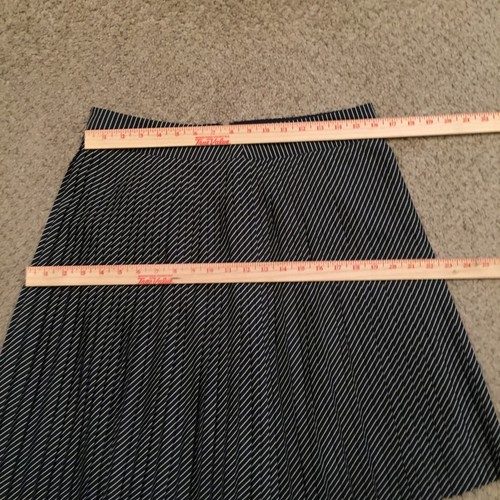 The Limited Skirt Medium Knee Length Lined Black Striped - Picture 3 of 12