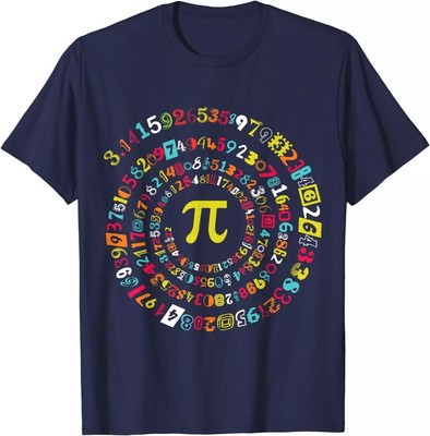 Funny Pi Day Shirt Spiral Pi Math Tee For Pi Day 3.14 Unisex T-Shirt