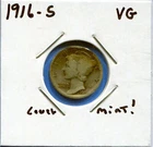 W@W 1916-s MERCURY DIME!!!! (Nice Coin !!!!) VG !!!!!