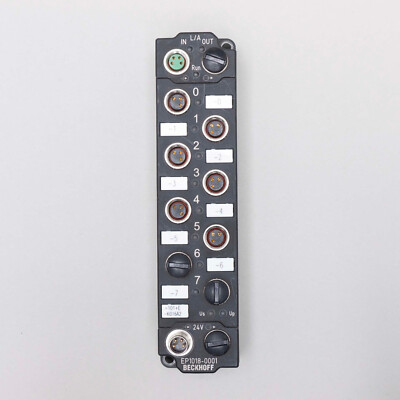 Beckhoff EP1018-0001 EtherCAT Box, 8-channel digital input, 24 V DC, 10 µs, M8