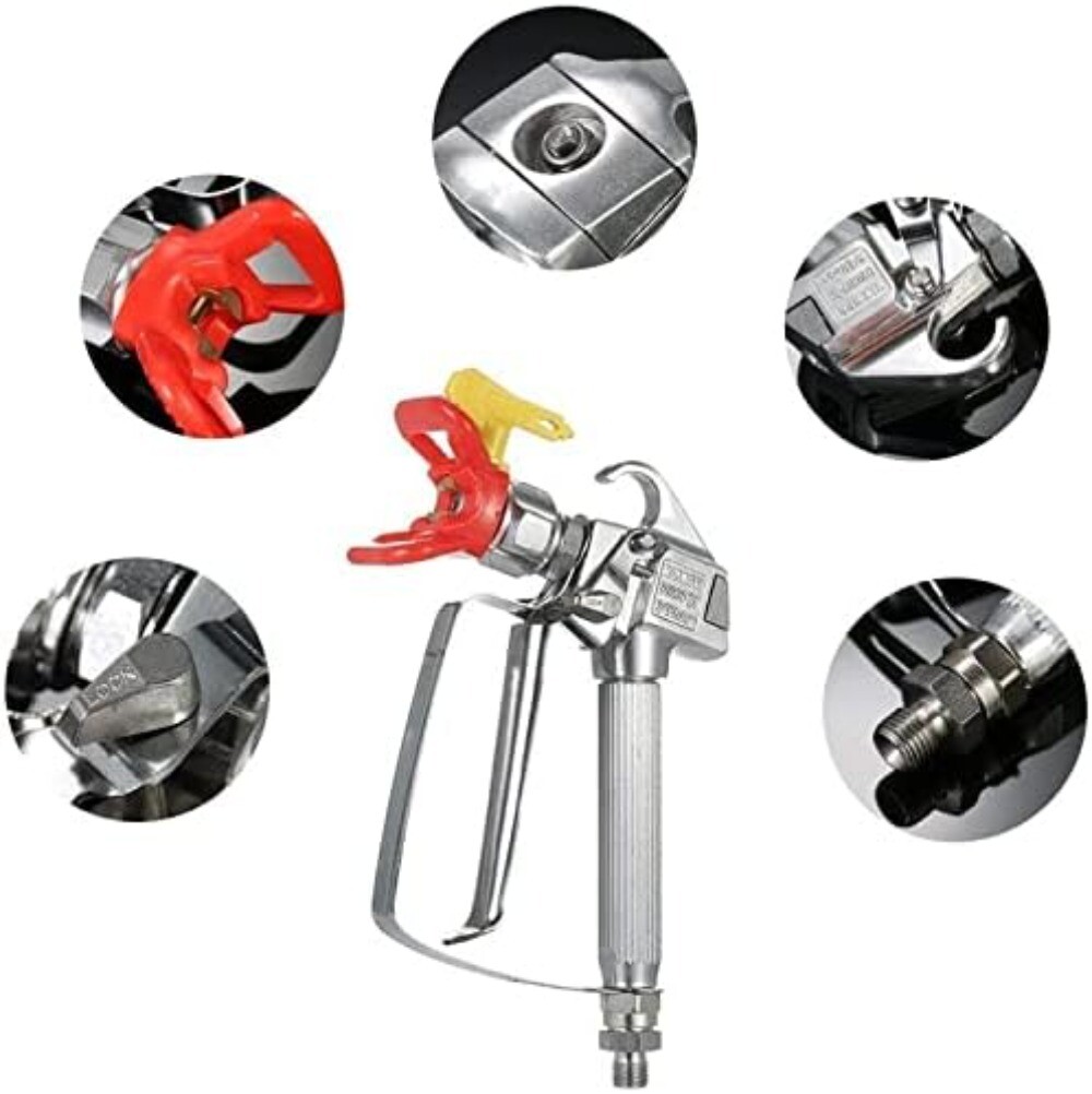 For Airless Paint Spray Gun with 517 Tip & Tip Guard for Sprayers 3600 PSI New