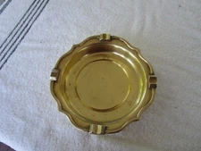 Vintage Solid Brass~ [7-1/2" ]~  Ashtray ~~QUALITY ITEM!!