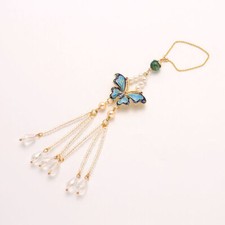 Chinese Hanfu Beaded Tassel Pendant Cloisonne Ethnic Hanging Corsage Ornament