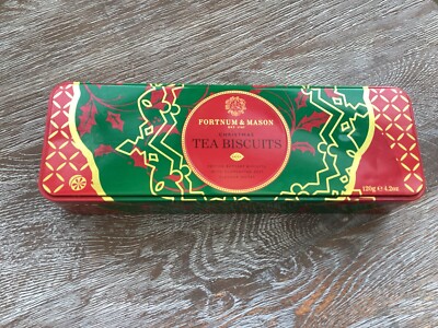 Fortnum and Mason Empty  Christmas Tea Biscuits  Tin