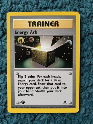1st Edition ENERGY ARK 75/75 Neo Discovery Set - Pokémon WOTC Vintage Card - NM