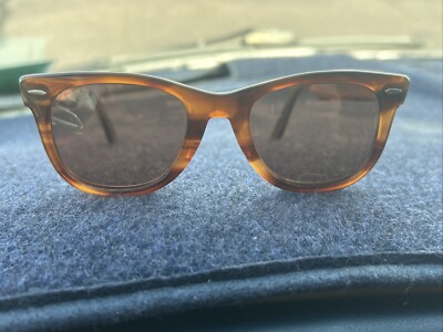 RARE Vintage B&l Ray Ban Wayfarer L2052 Mock Tortoise 5022 RARE Vintage B&l Ray Ban Wayfarer L2052 Mock Tortoise 5022